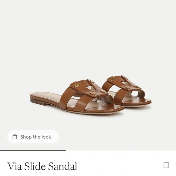 Veronica Beard Via Brown Slide Sandal Brand new size 8 - Picture 2 of 3